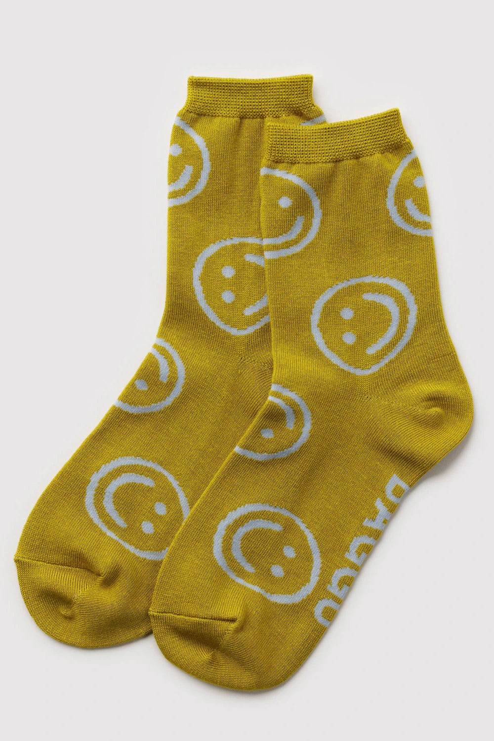 Crew Sock / Ochre Happy