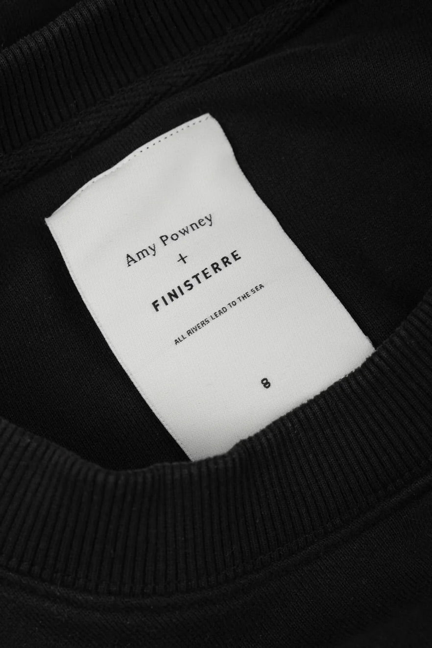 Amy Powney x Finisterre Oversized Sweatshirt / Black