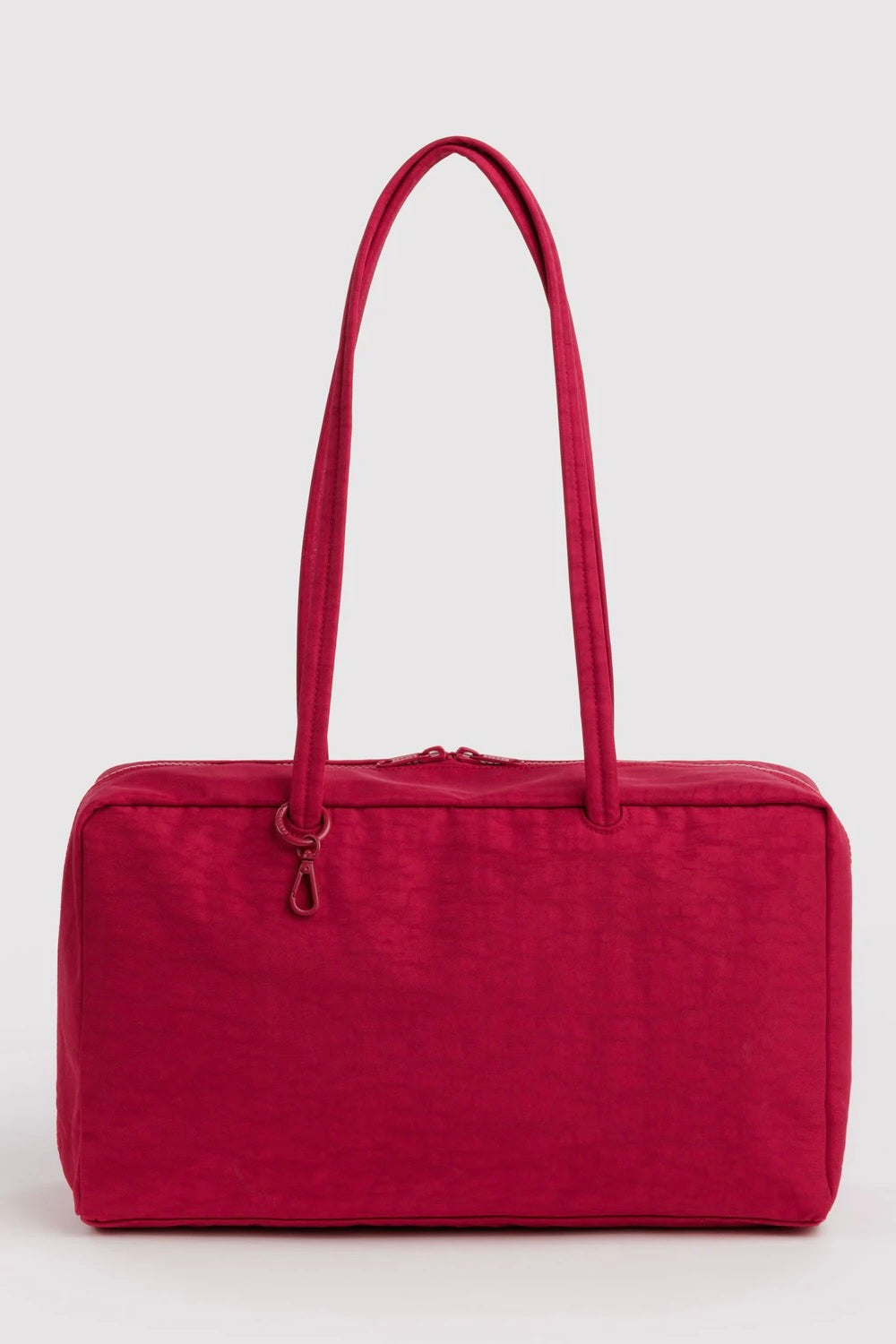 Medium Nylon Bowler Bag / Cherry