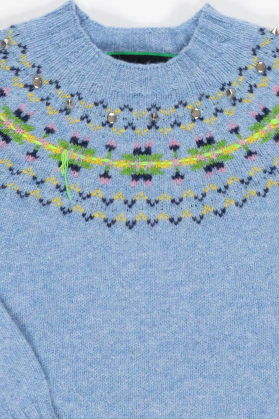 Barbara Fairisle Shetland Sweater / Blue
