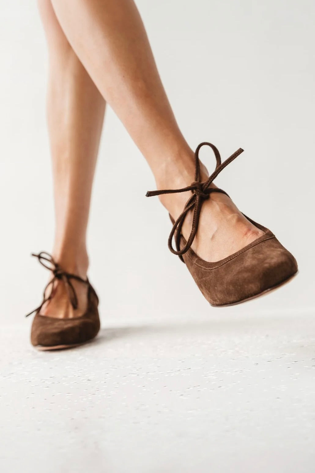 Heeled Ballet / Chocolate Suede