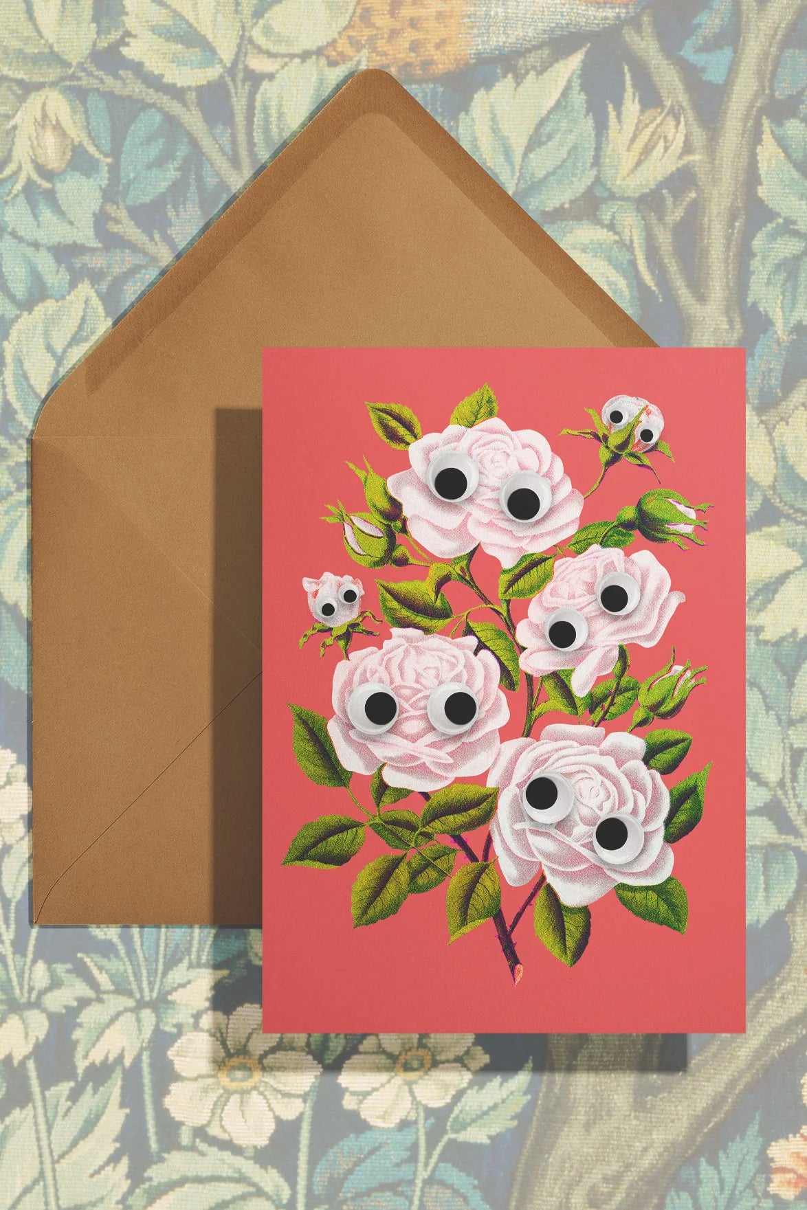 Stay Home club Googly Climbing Roses Card