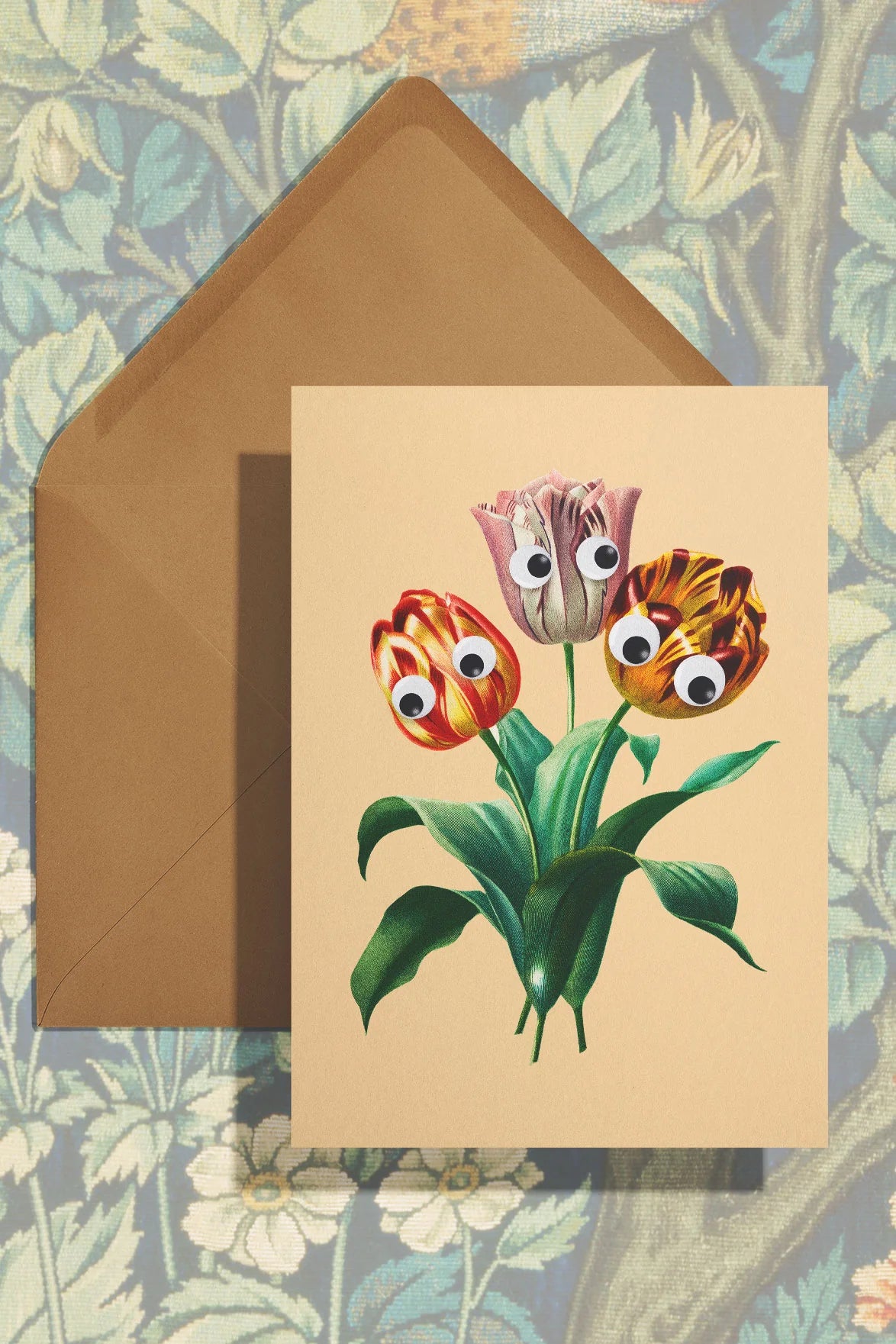 Stay Home CLub Googly Tulips CArd