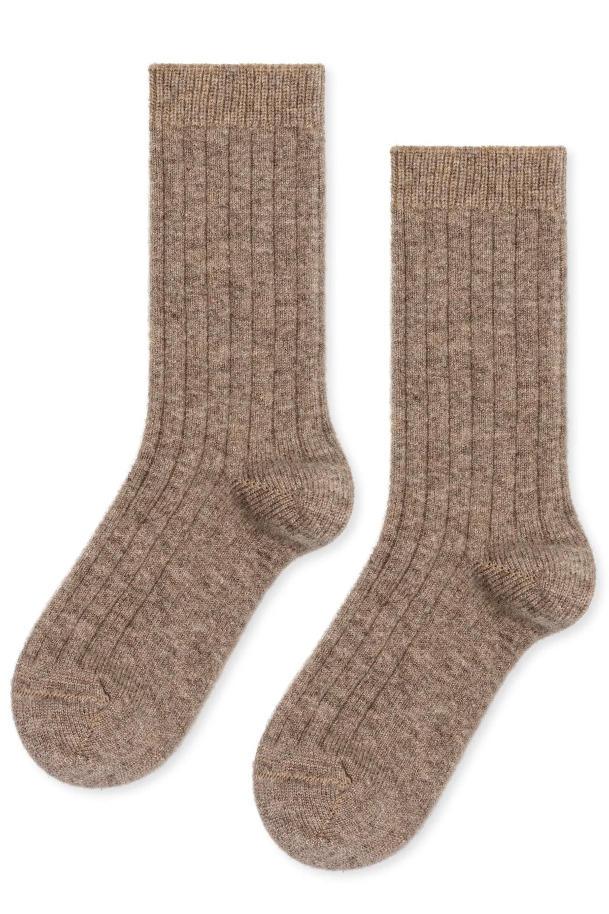Italia Cashmere Cozy Rib Crew / Llama