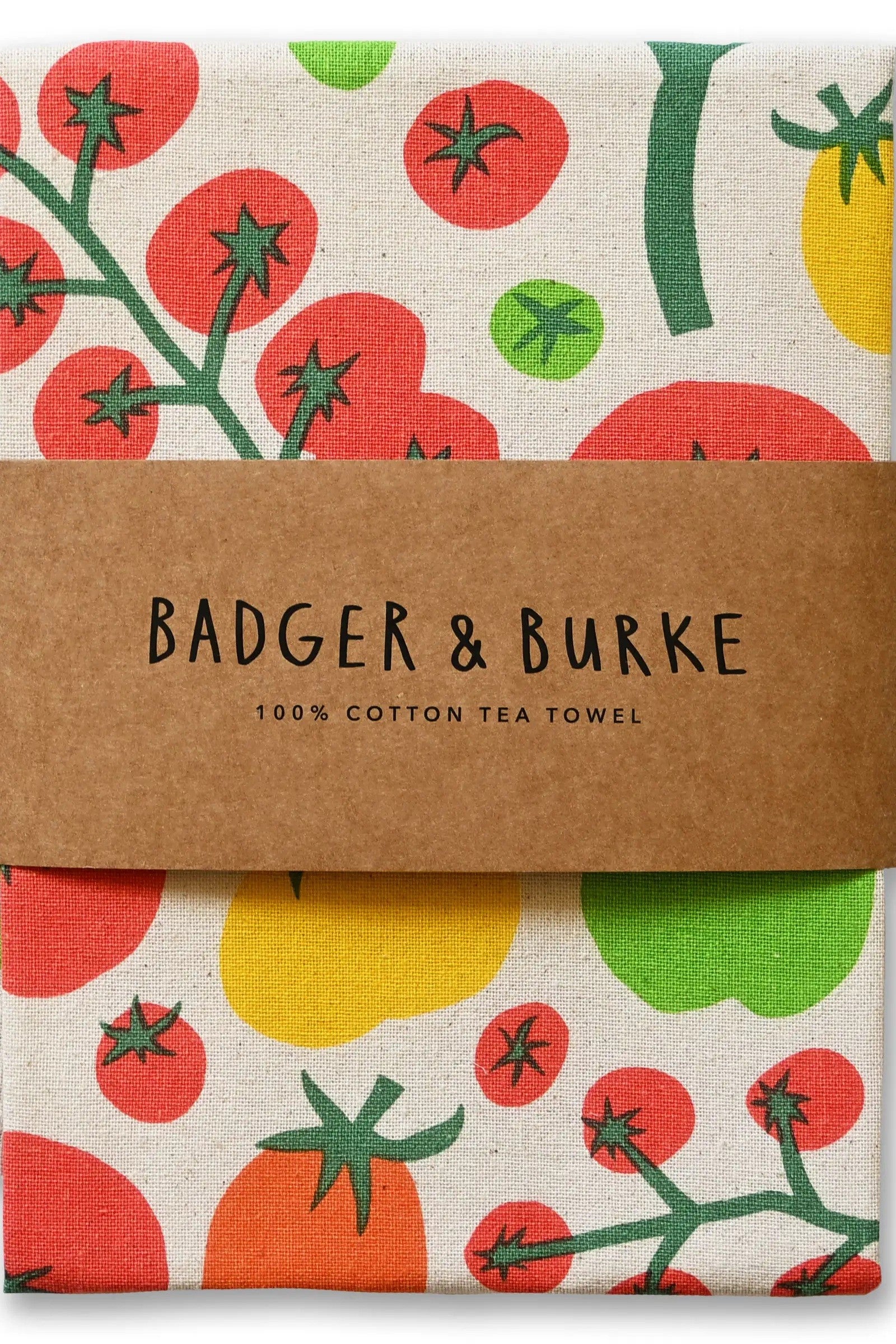 Badger &amp; Burke Tea Towel / Tomato