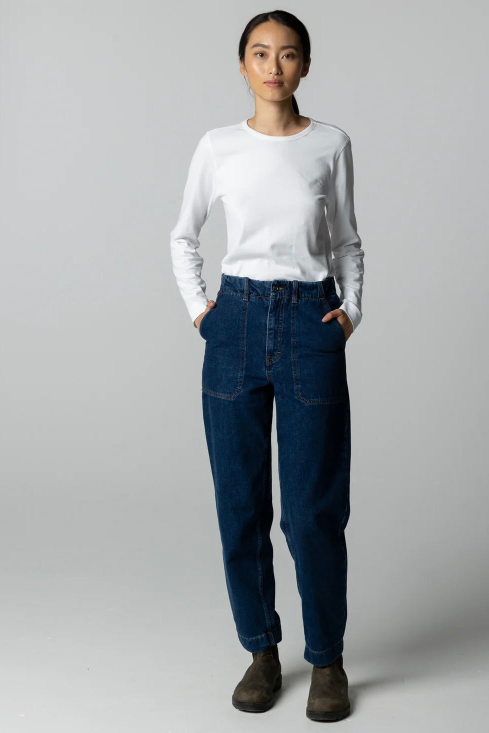 finisterre eldon ls tee white