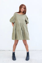 Bronze Age Nati Dress Linen / Lichen ( adhoc custom )