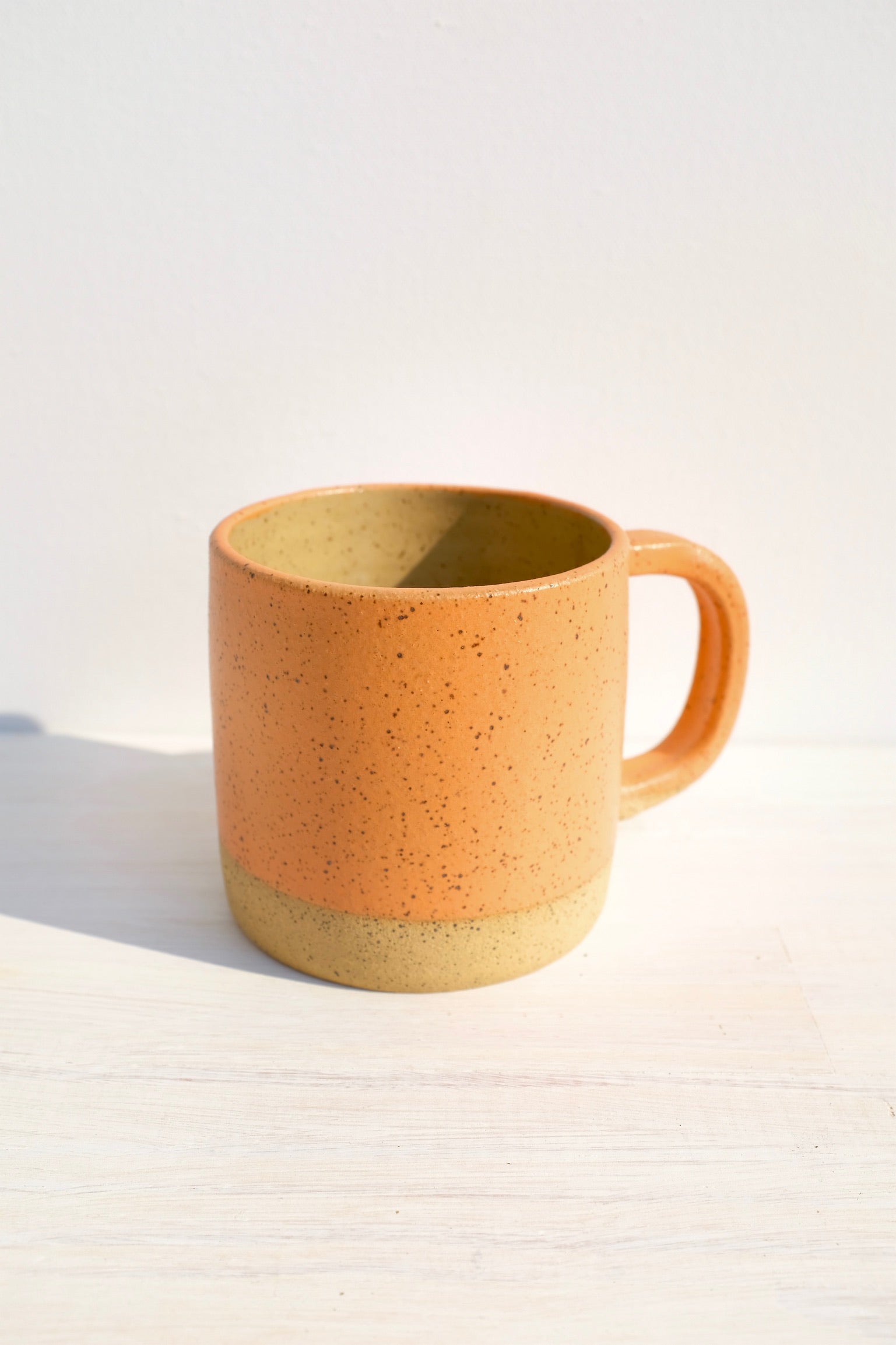 Emily Walmsley Ceramics Medium Mug Speckled, Orange