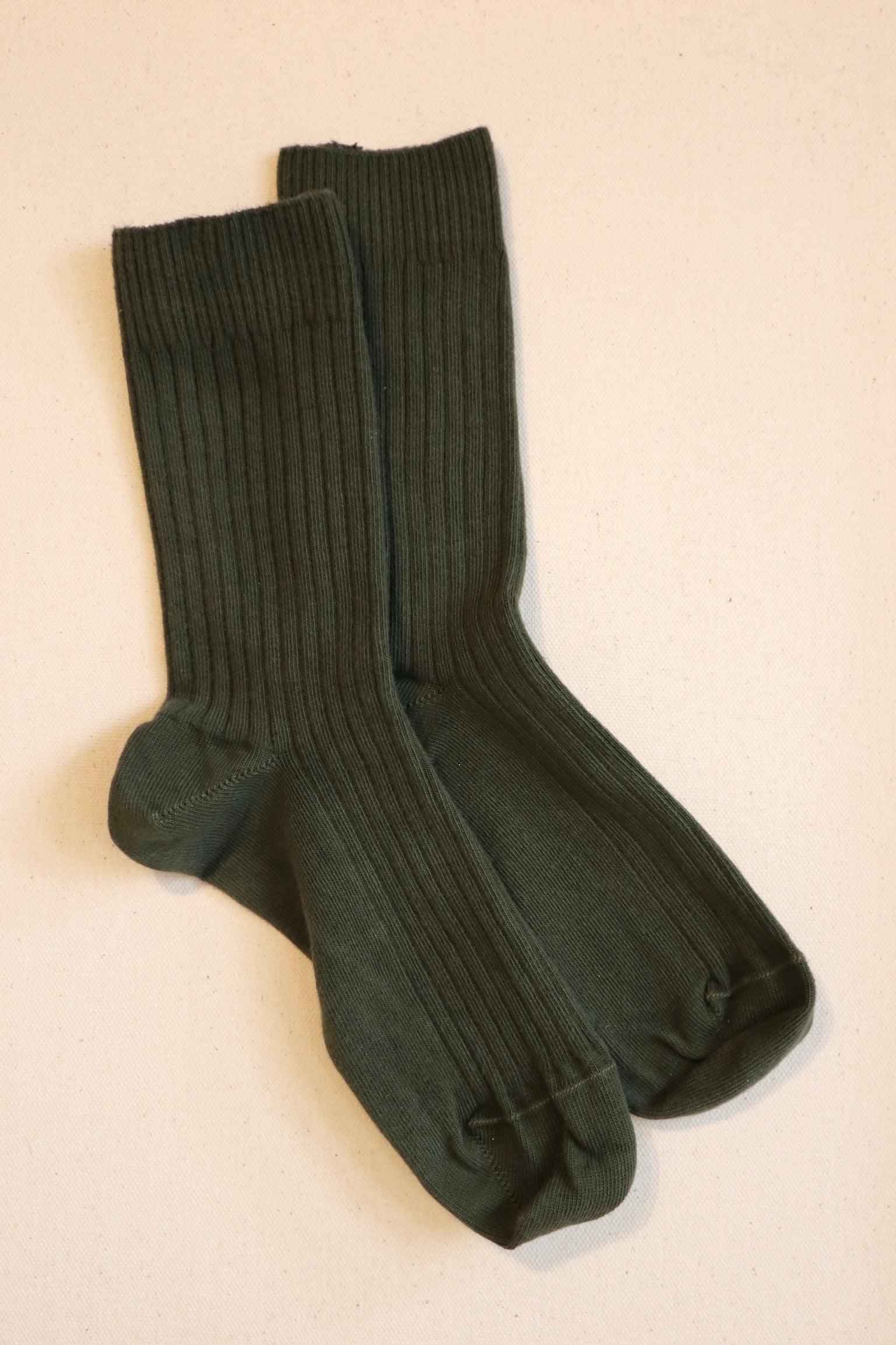 Baserange Rib Ankle Sock / Selva Green