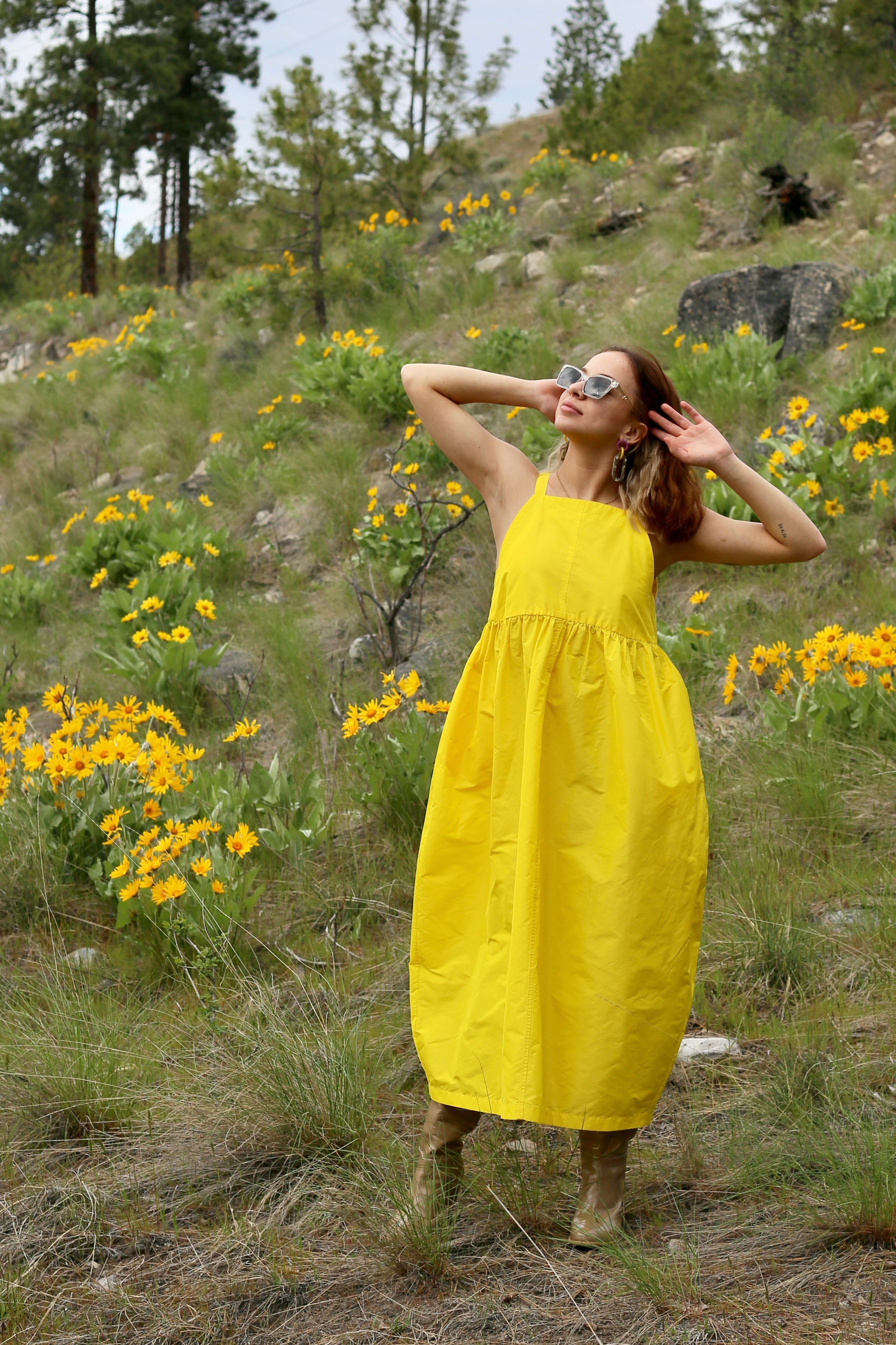 Rachel Comey Fresco Dress Taffeta / Citron