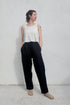 Jungmaven Cropped Tank / Washed White