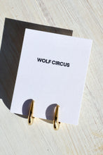 Wolf Circus Benny Flat Hoop Earring / 14k Gold Plated