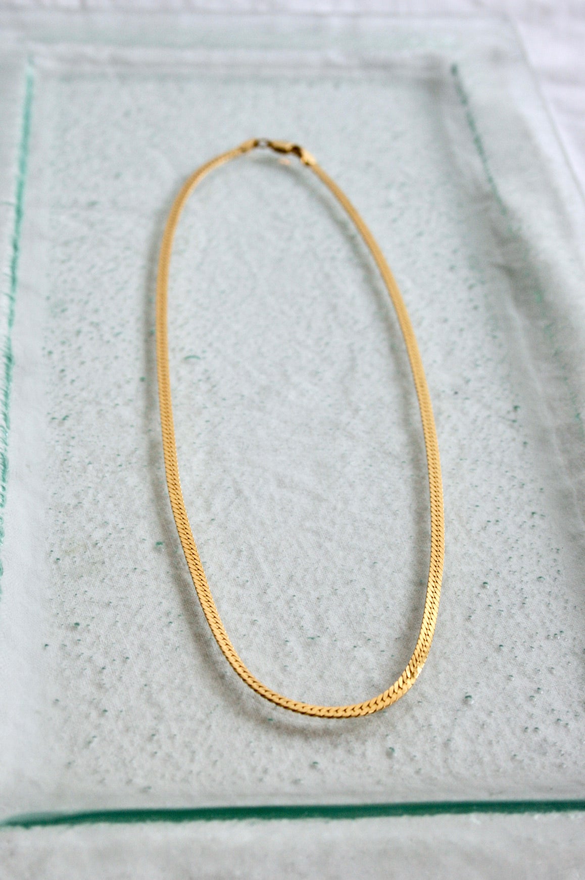 Mercurial Lake Necklace / Gold Fill