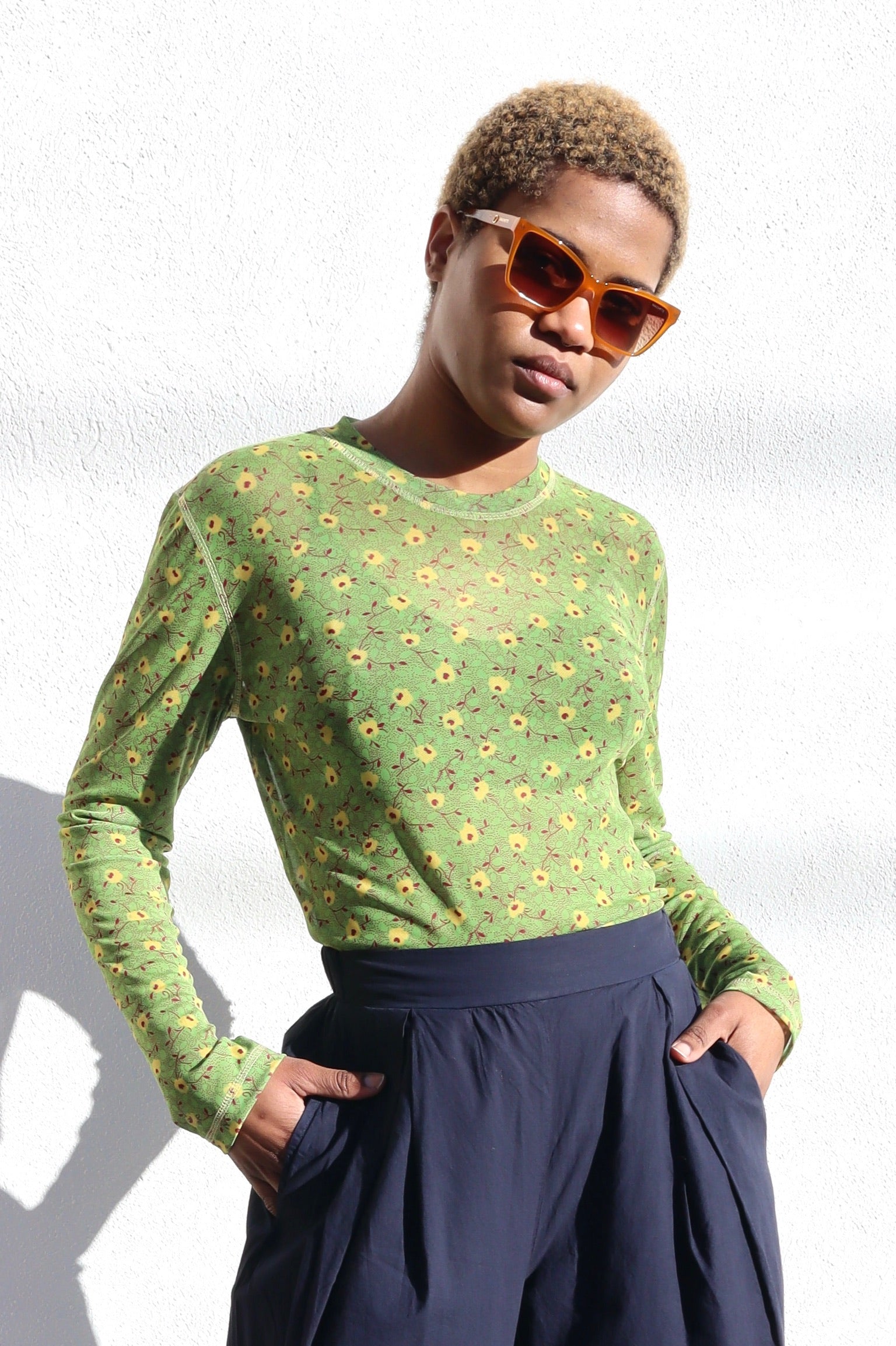 No.6 Ash Tee / Lemon Ditsy