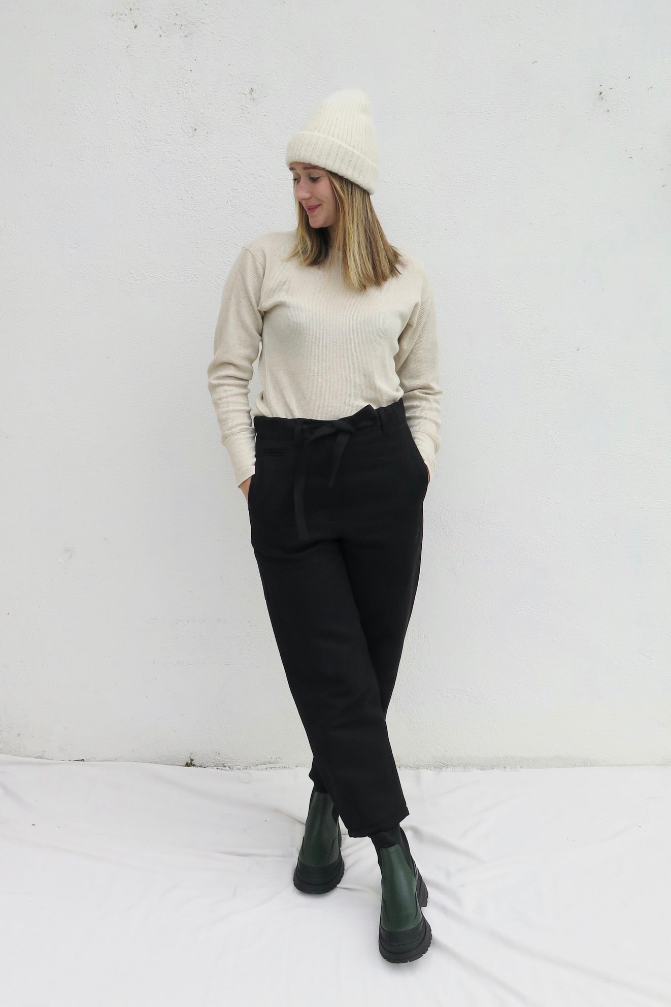 Girls of Dust Bato Cotton Pasha Pants / Black
