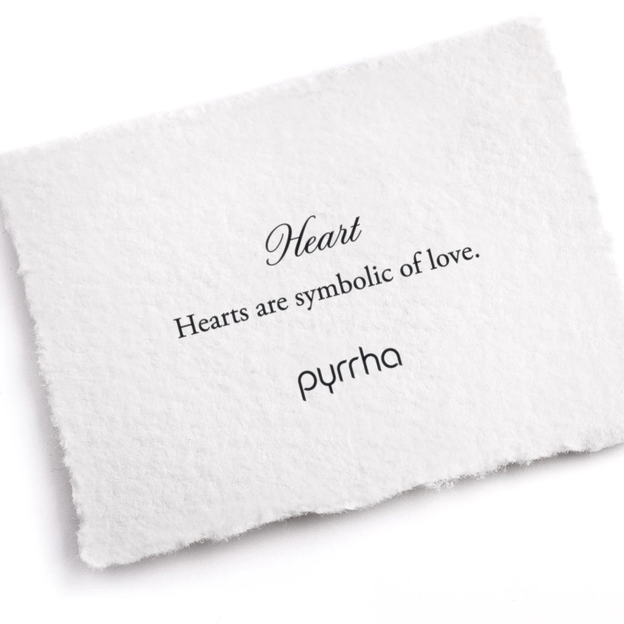 Pyrrha Heart Symbol Charm / Bronze