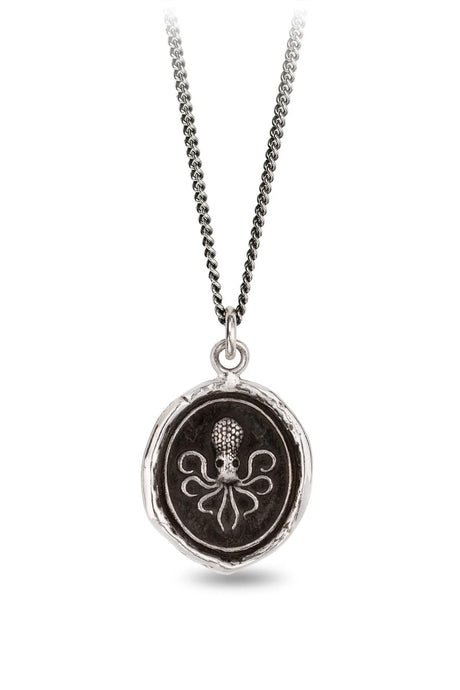 Pyrrha Octopus Talisman / Sterling Silver
