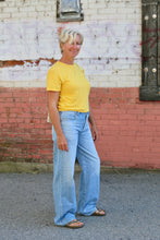 Jungmaven Cropped Lorel Tee / Sunshine Yellow
