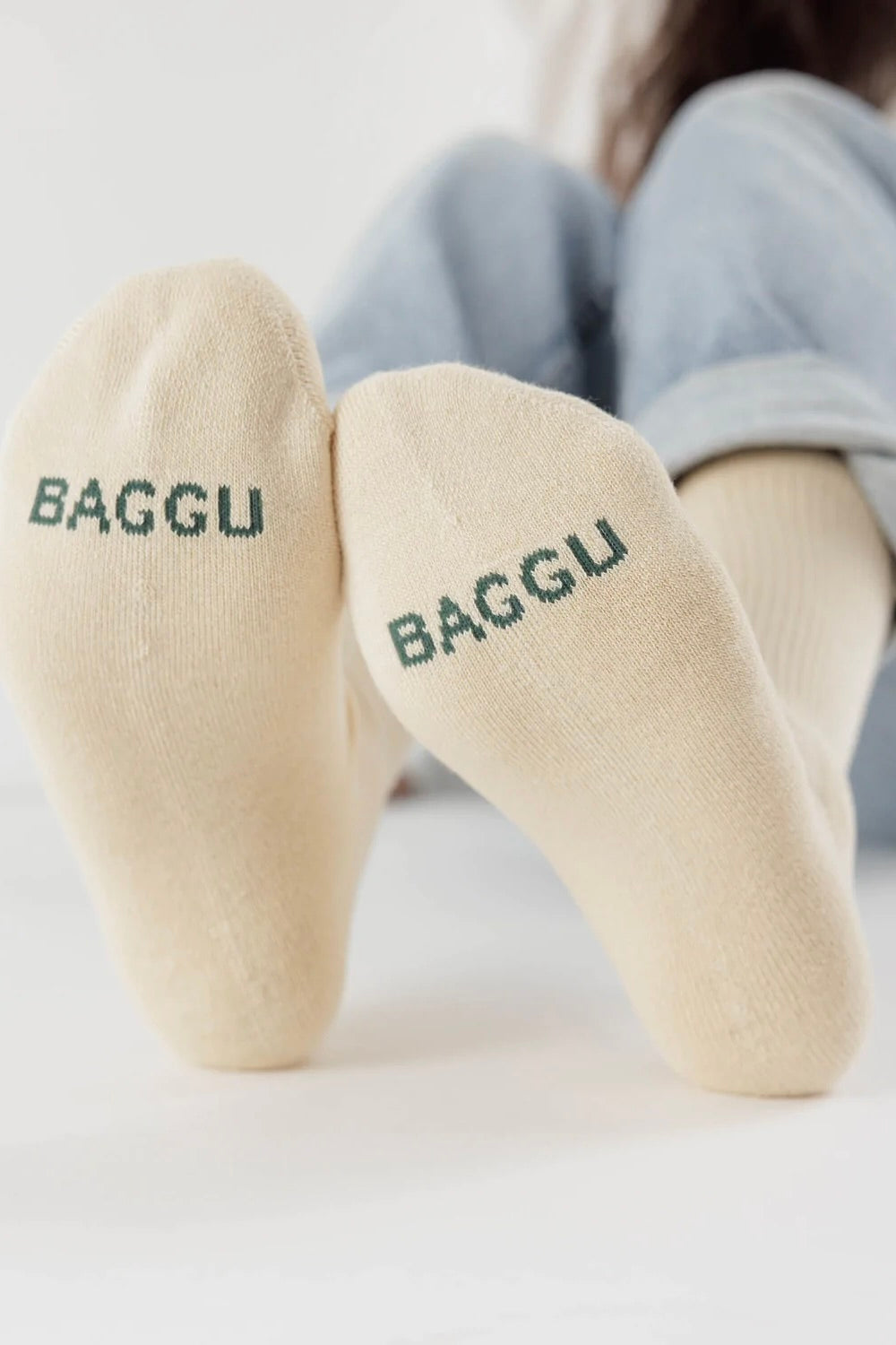 Baggu Ribbed Sock / Ecru