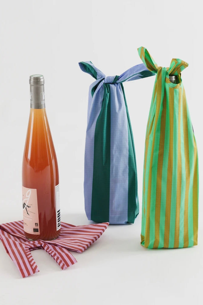 Wine BAGGU Set of 3 / Afternoon Stripes