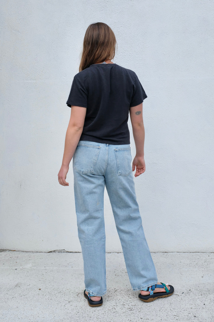 Jungmaven 100% Hemp Cropped Lorel Tee / Black