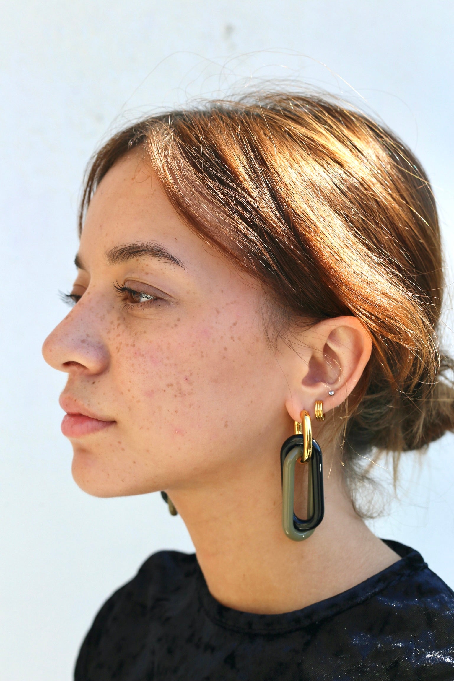 Rachel Comey Epsilon Earrings / Olive Multi