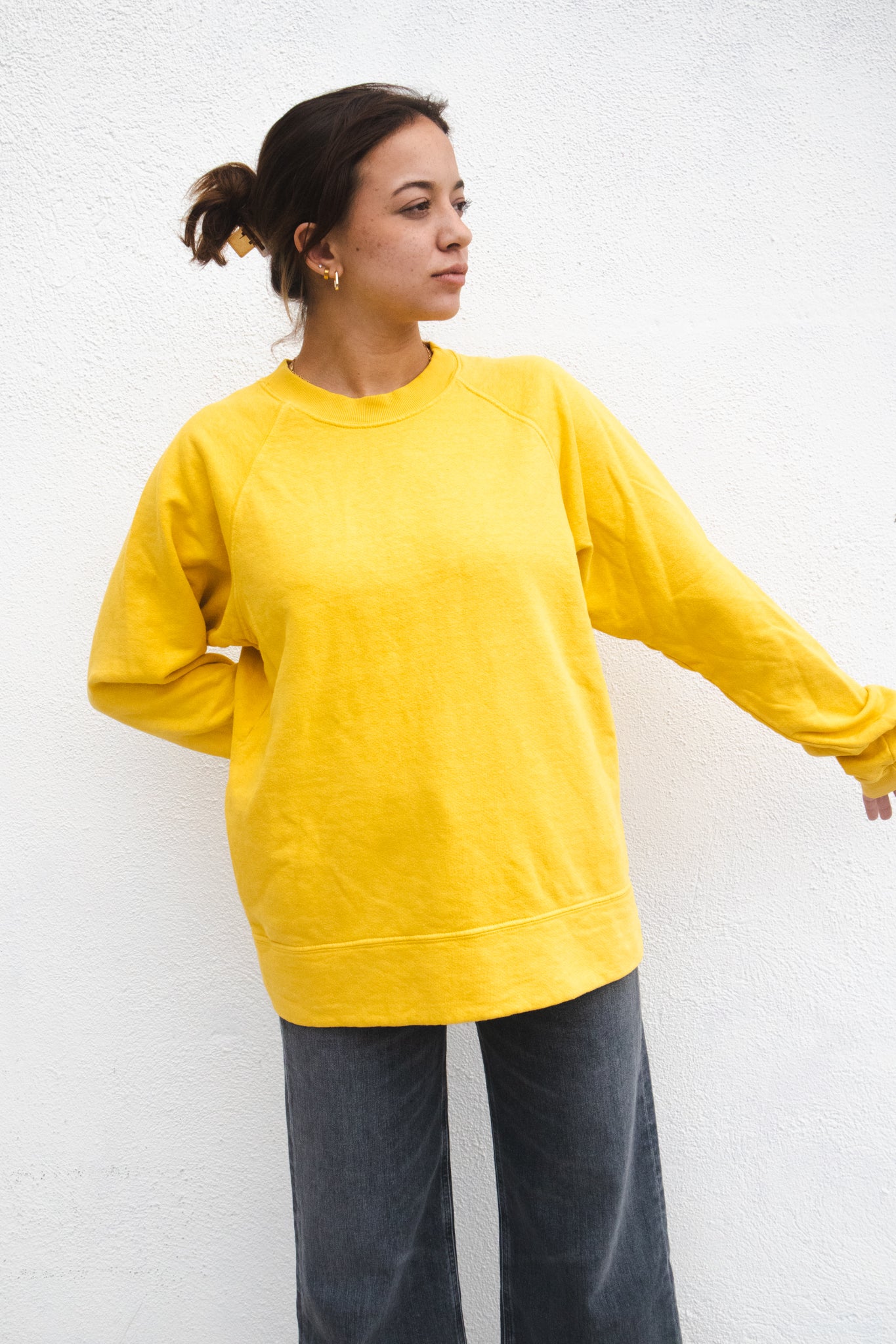 Jungmaven Sierra Raglan Sweatshirt / Sunshine Yellow