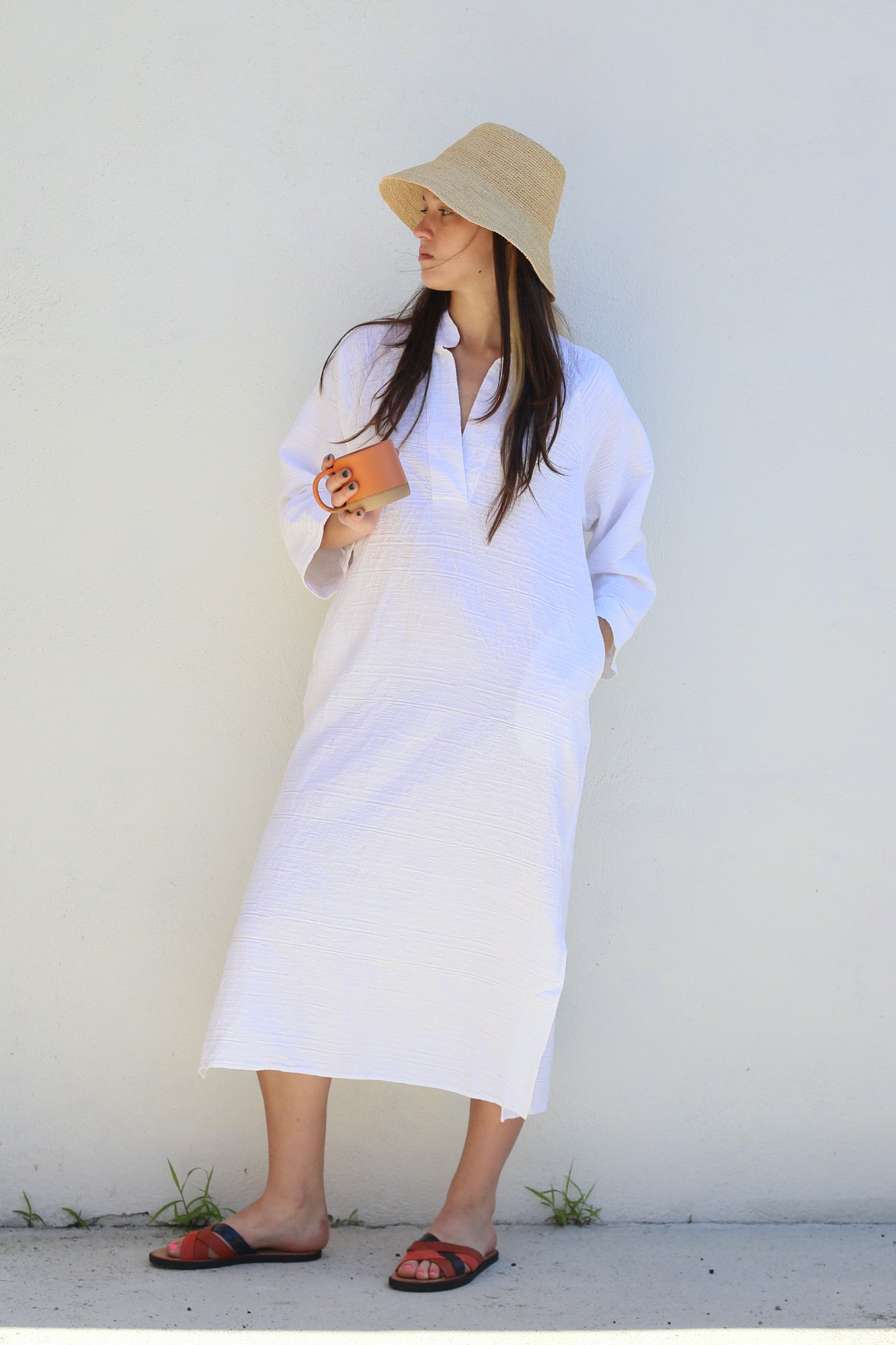 Cali Dreaming Grace Dress / White Quilted