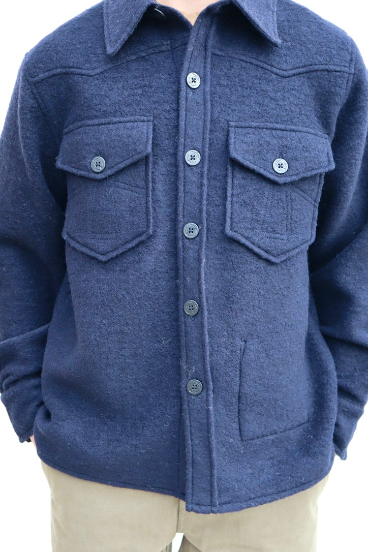 CPO Shirt Boiled Wool / Navy