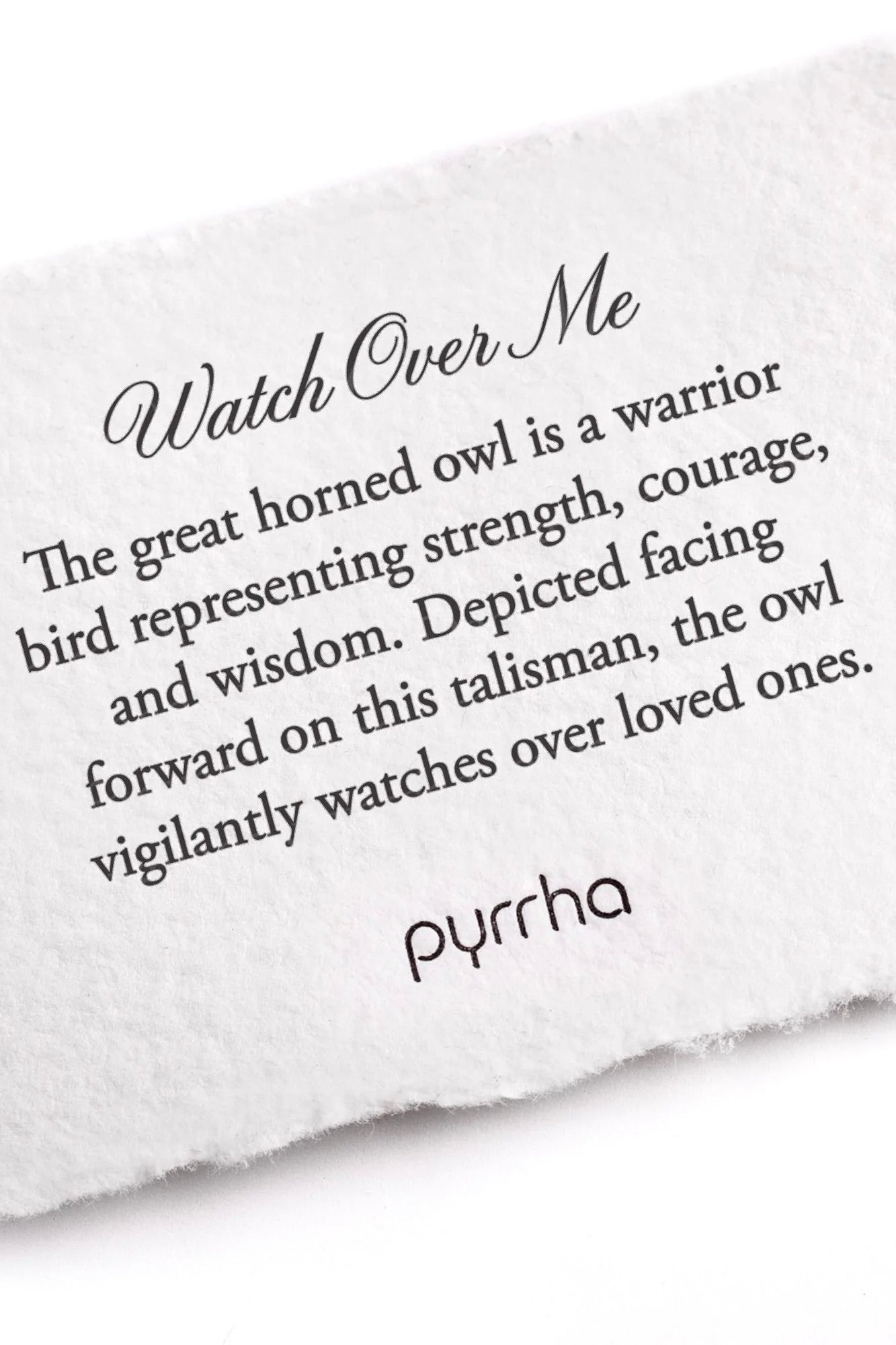 Pyrrha Watch Over Me Talisman / Sterling Silver