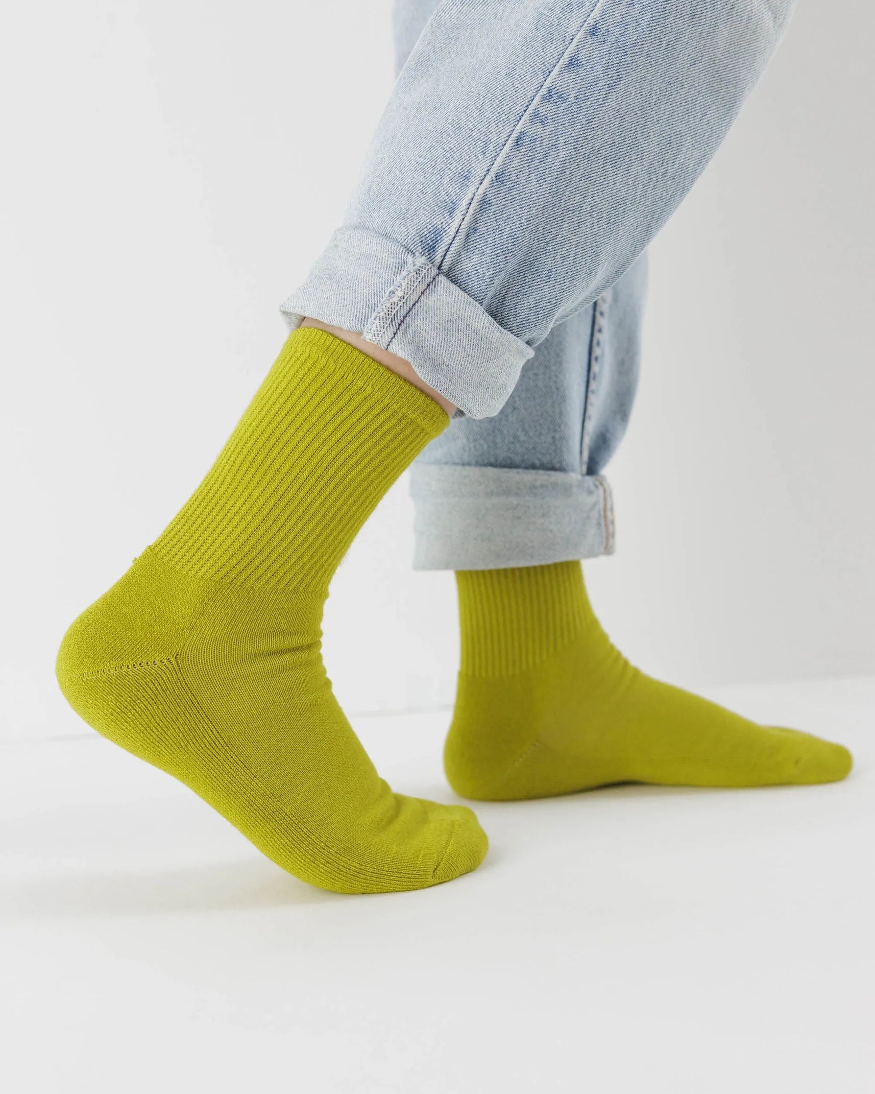 Baggu Ribbed Sock / Citron