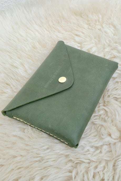 Loper&Haas Small Envelope / Green/Beige