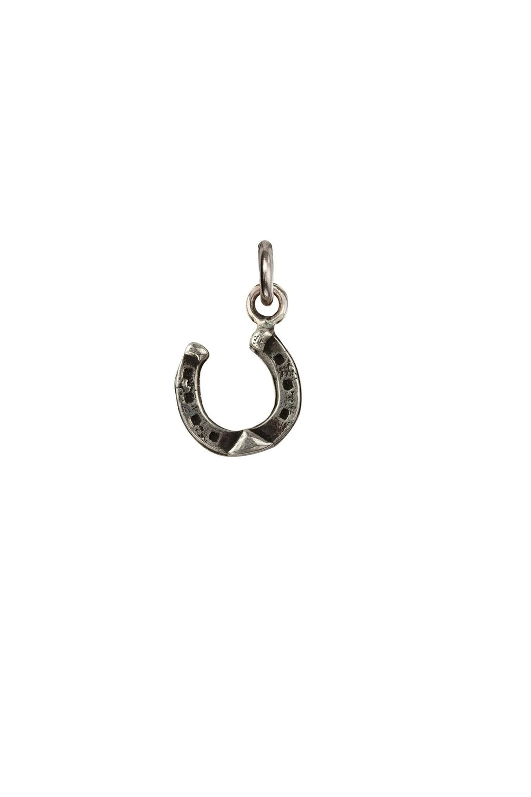 Pyrrha Horseshoe Symbol Charm / Sterling Silver