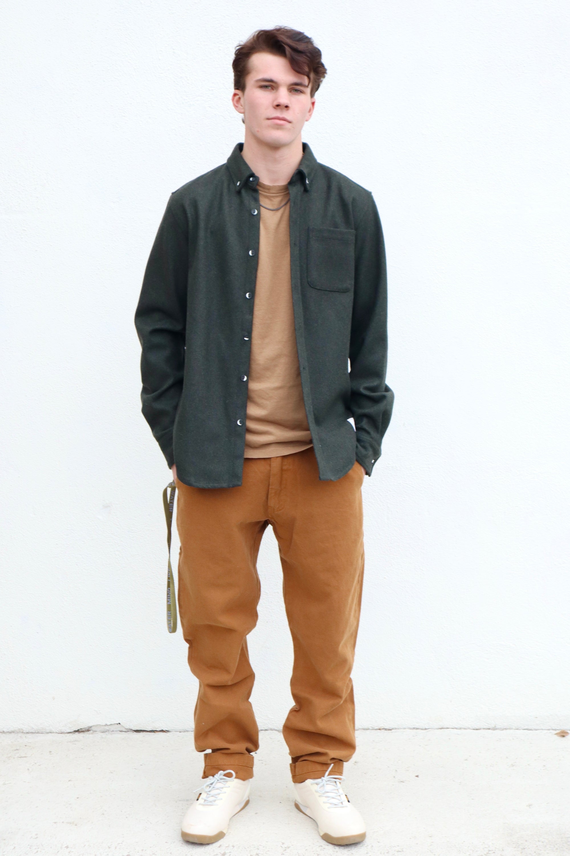 Anián The Modern Melton Wool, Olive