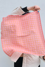 Block Shop Squiggle Plaid Bandana, Pink