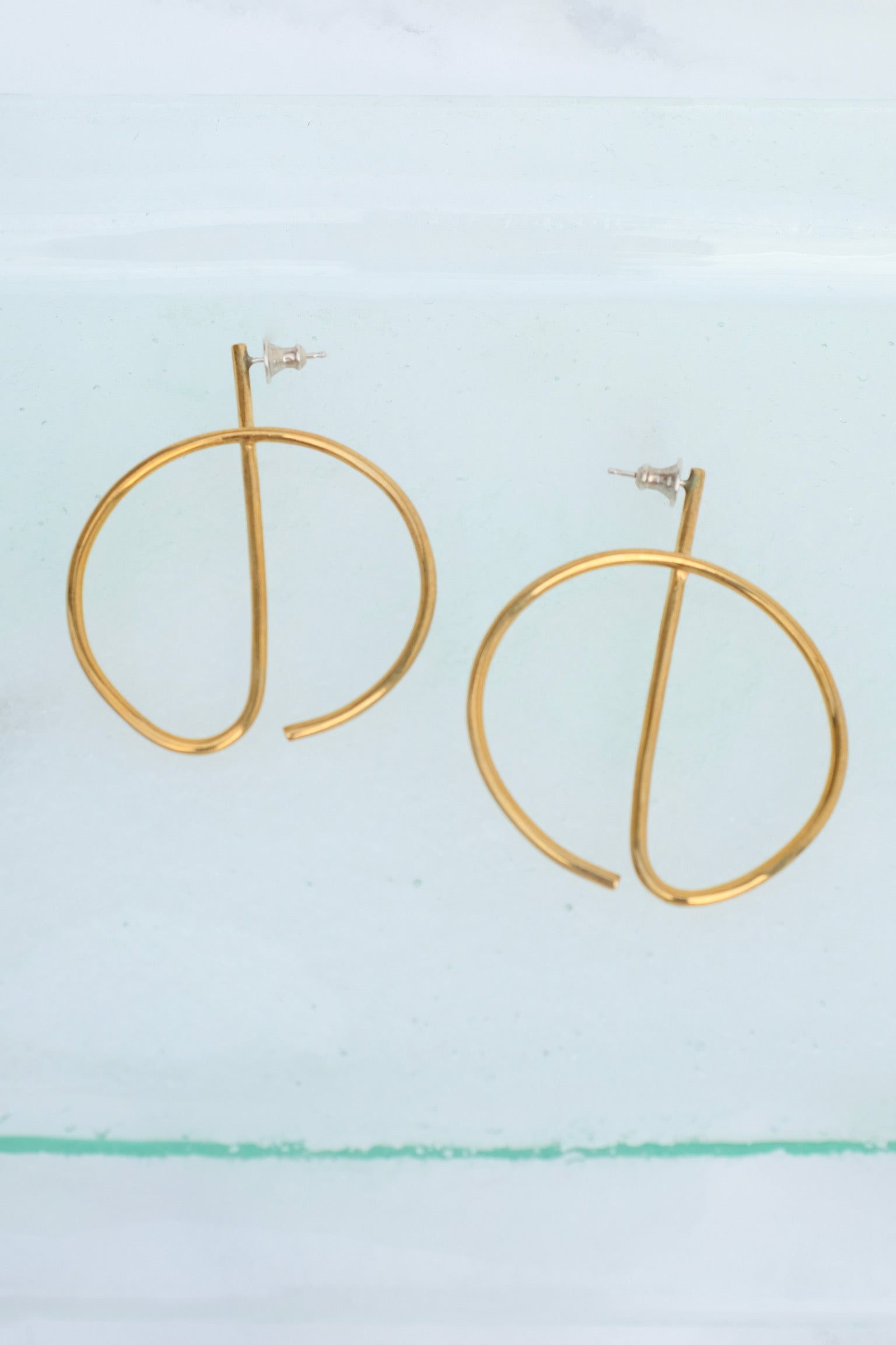 Rivi Drop LG Earrings / Brass