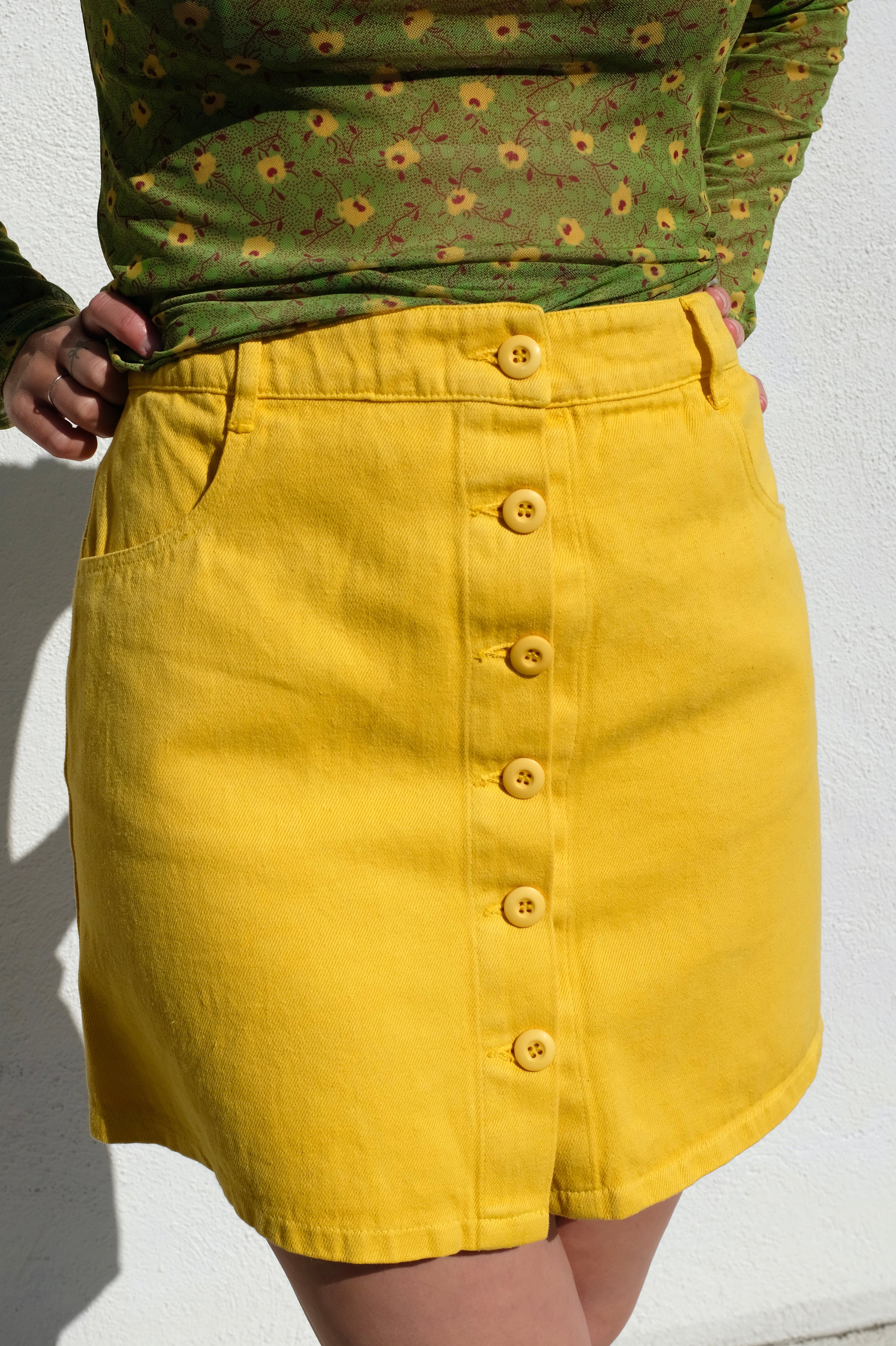 Jungmaven Vassar Skirt / Sunshine Yellow