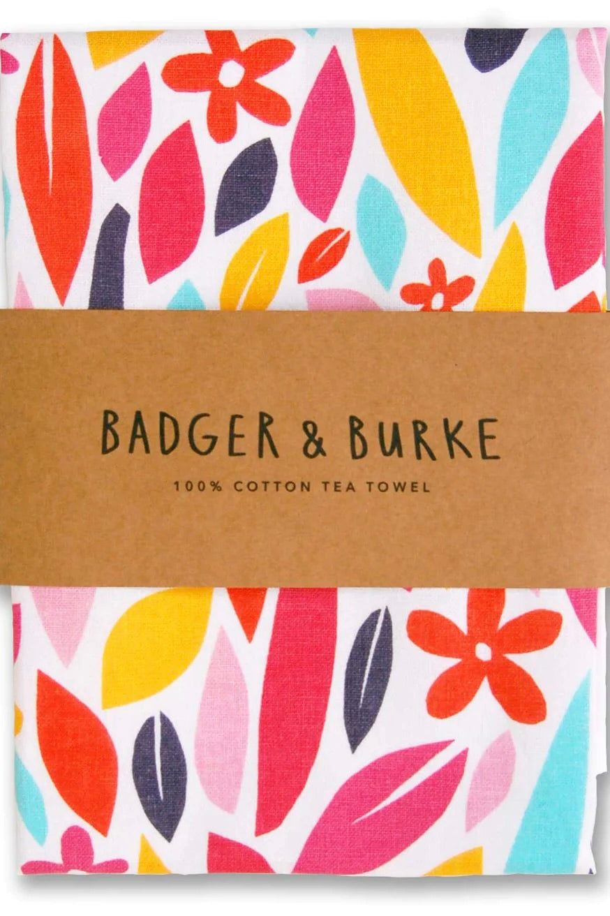 Badger & Burke Tea Towel / Wildflower