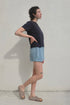 Jungmaven Cropped Lorel Tee / Black