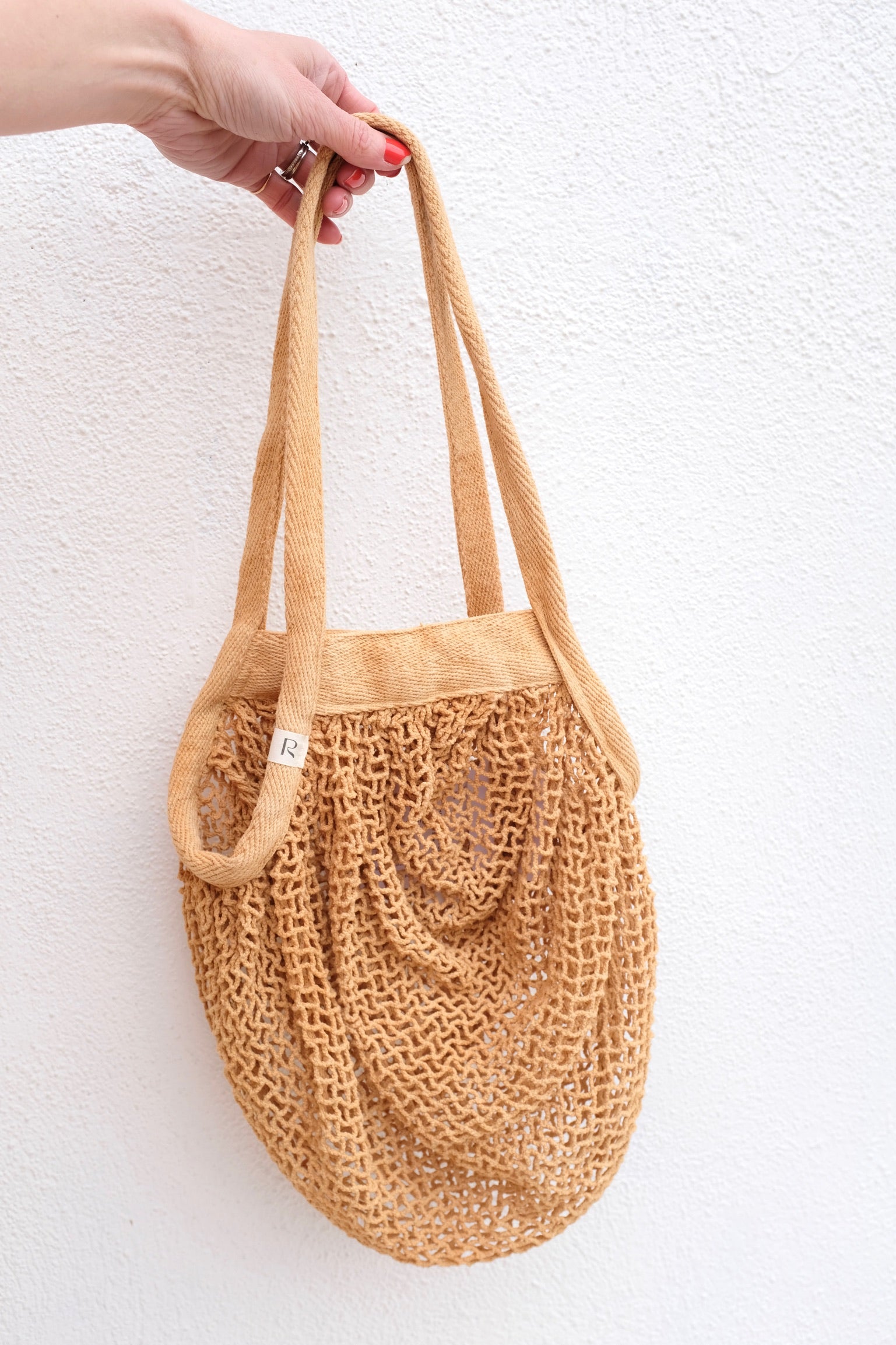 Organic Cotton Market Bag / Sycamore Leaves