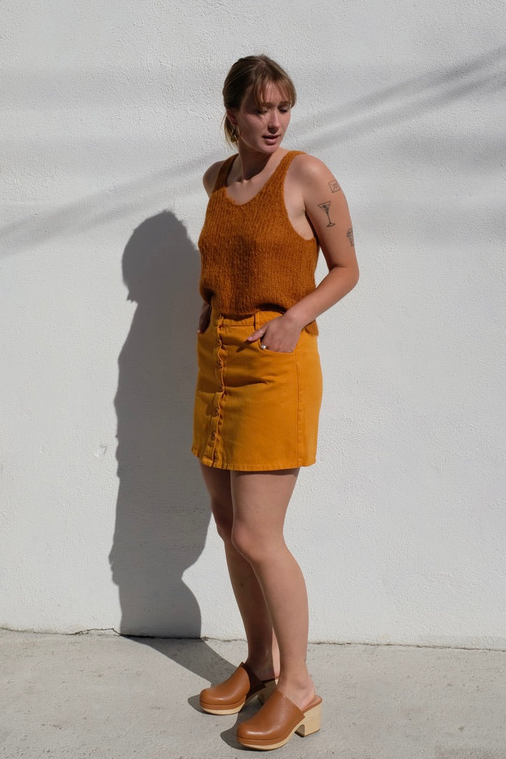 Jungmaven Vassar Skirt / Mango Mojito