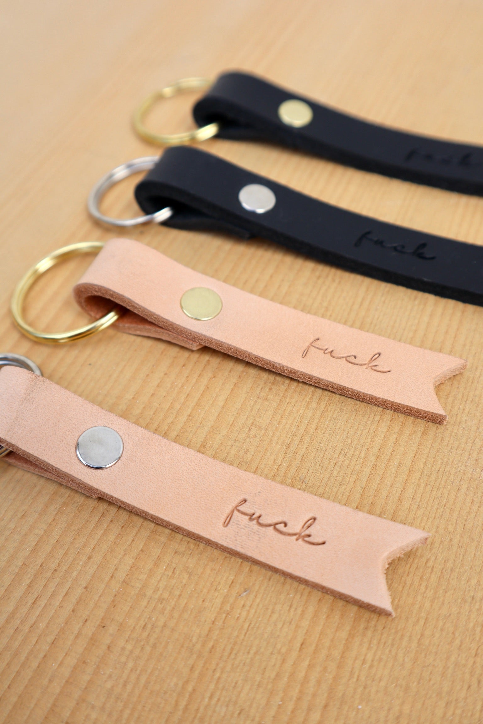 Loper&amp;Haas Keychains / Natural with Silver