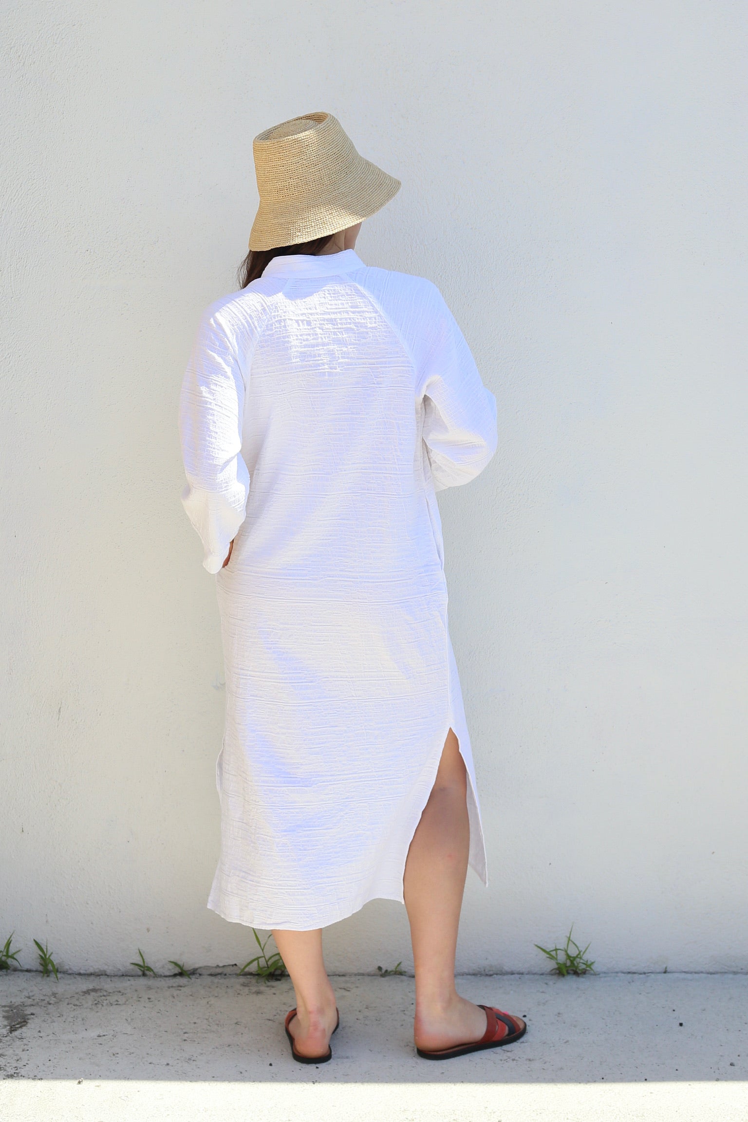 Cali Dreaming Grace Dress / White Quilted
