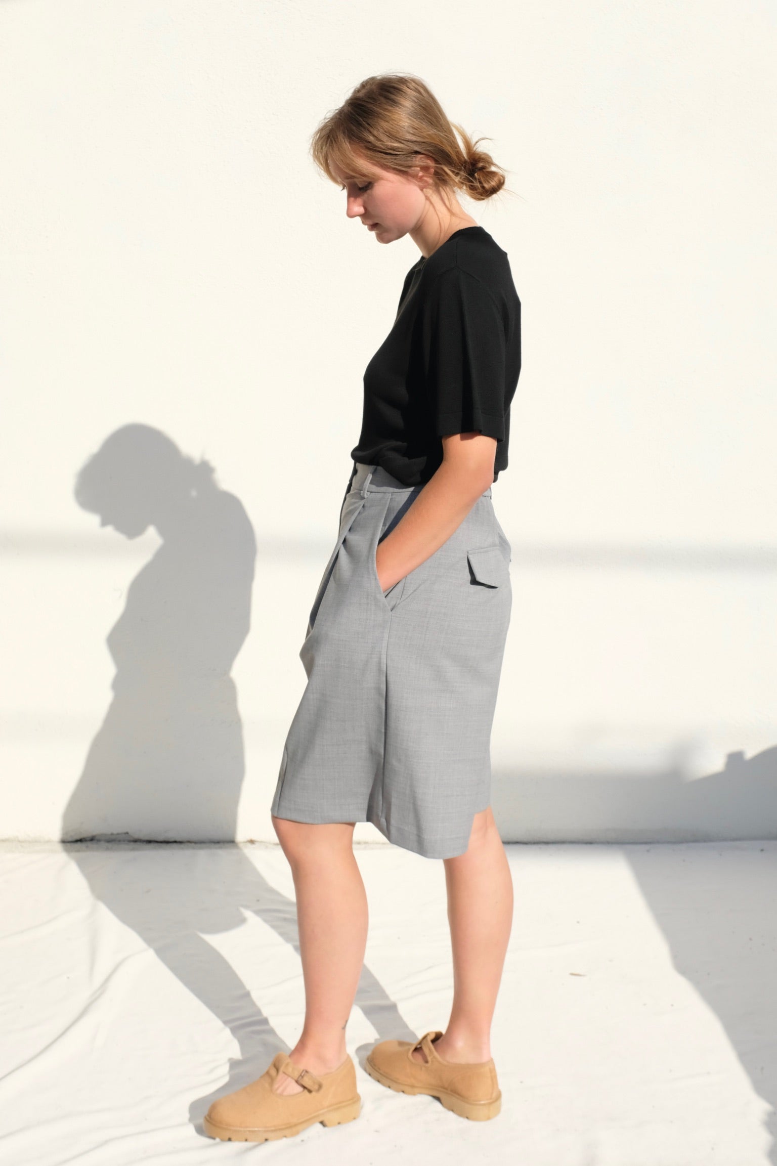 Cordera SS23 Tailoring Bermuda Shorts / Grey