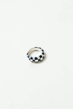 Wolf Circus Libby Ring / Sterling Silver with Navy Resin