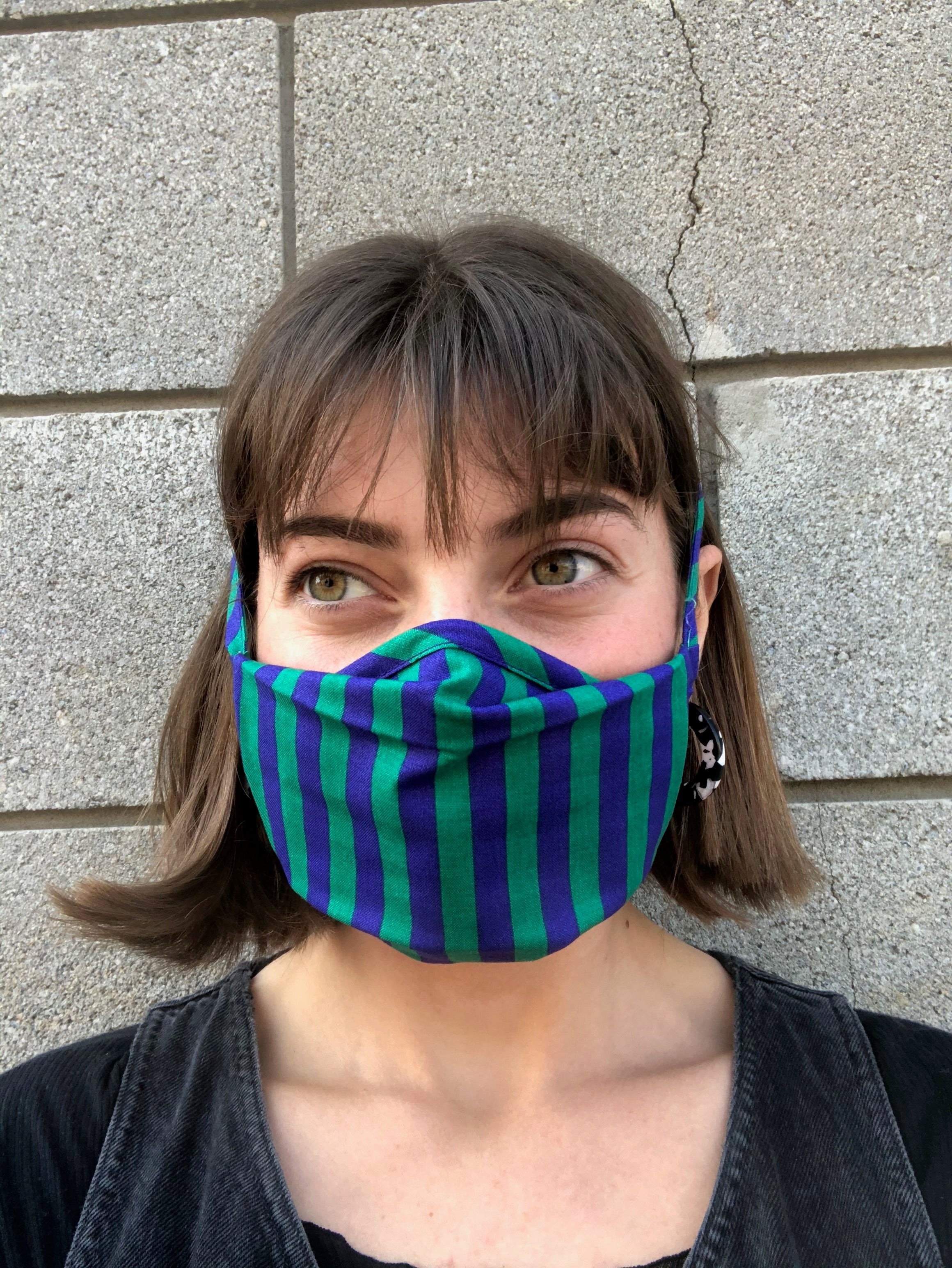 BAGGU Fabric Mask Set Tie / Gingham-Leopard-Stripes