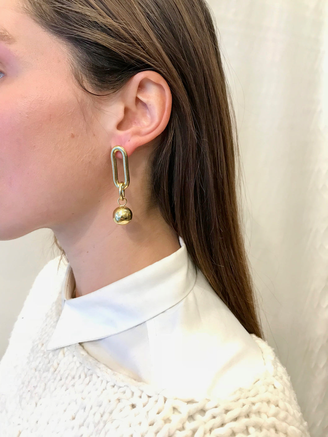 Rachel Comey Frey Earrings in Brass