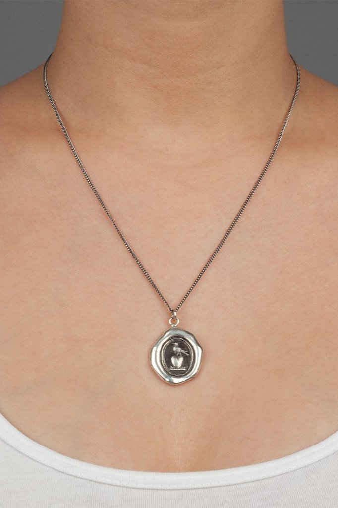 Pyrrha Martlet & Heart Talisman / Silver