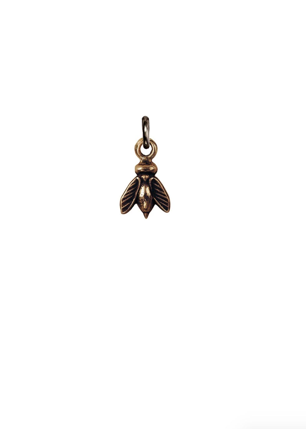 Pyrrha Bee Symbol Charm / Bronze or Silver