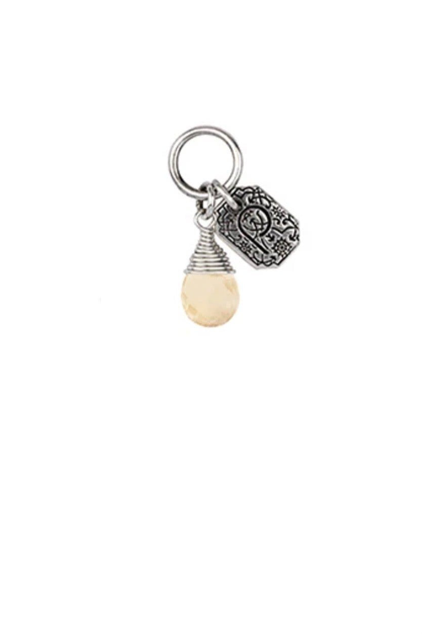 pyrrha Confidence Citrine Signature Attraction Charm / Silver